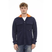 Hooded Waterproof Shirt with Button Closure and Front Pockets