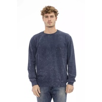 Fleece Sweater with Crew Neck and Front Pocket