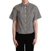 Signature Zigzag Design Cotton Polo by Dolce &amp; Gabbana