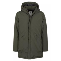 Fred Mello Technical Fabric Jacket with Hood and Zipper Closure