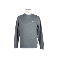 Cotton sweatshirt with logo sewn on chest