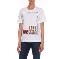 Embossed Logo Cotton T-Shirt by Love Moschino