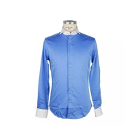 Mens Light Blue Contrast Collar Shirt