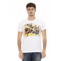 Short Sleeve T-shirt with Round Neck and Front Print