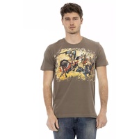 Short Sleeve T-shirt with Round Neck - Front Print