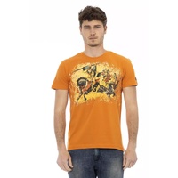 Printed Short Sleeve T-shirt with Round Neck