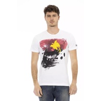 Printed Short Sleeve T-shirt with Round Neck