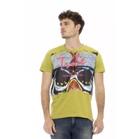 Short Sleeve T-shirt with Round Neck and Front Print