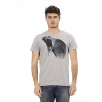 Short Sleeve T-shirt with Round Neck - Front Print