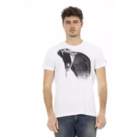 Short Sleeve Round Neck T-Shirt with Front Print
