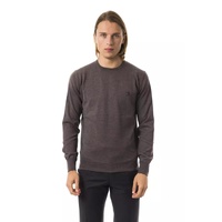 Embroidered Extrafine Wool Merinos Crew Neck Sweater