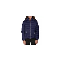 Technical Fabric Drawstring Hooded Womens Jacket