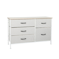 Storage Cabinet Tower Chest of Drawers Dresser Tallboy 5 Drawer