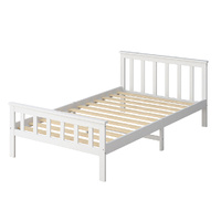 Parnaroo Wooden Bed Frame King Single Size Mattress Base Solid  Pine Wood