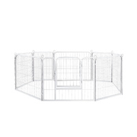 8 Panel Pet Dog Playpen Puppy Exercise Cage Enclosure Fence Metal