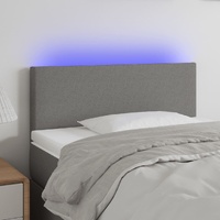LED Headboard Dark Grey Fabric