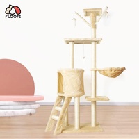 Floofi 138cm 5 Layer Plush Cat Condo Cat Tree