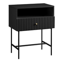 Cecil Slender Fluted Bedside Table