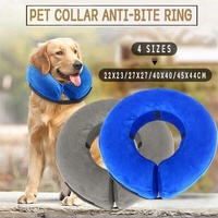 Pet Dog Inflatable Soft Healing Collar Cone Wound Medical Cat Protective Jackets - L 40*40CM