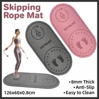 Jump Rope Mat Soundproof Shock Absorbing Mat for Indoor Fitness Yoga Floor Use