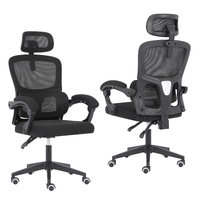Ergonomic Reclining Office Chair - Lumbar Support, Adjustable Headrest VELTRA