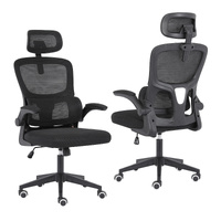 Work Office Chair - Lumber Support, Flip-up Armrest, Adjustable Headrest SITIO