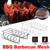 Barbecue Grill Net Outdoor BBQ Rack Cooking Basket Baking Tool Picnic Camping