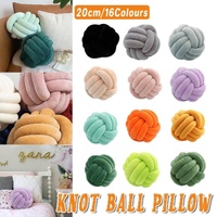 Three-Strand Braided Round Pillow Sofa Cushion Decorative Pillow for Living Room