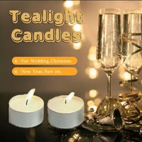 Tealight Candles 10 or 50 Pack Unscented Long Burning for Wedding Party Decor