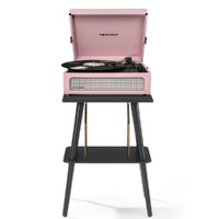Crosley Voyager Bluetooth Portable Turntable + Entertainment Stand Bundle