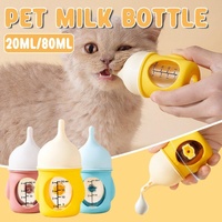 Silicone Pet Milk Feeding Bottle with Scale for Small Puppies and Kittens 20ml 80ml