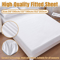 Waterproof Mattress Protector Fitted Sheet Bed Cover for Single King Single Double Queen