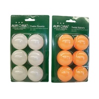 6x Table tennis balls 6 balls on card (36balls)