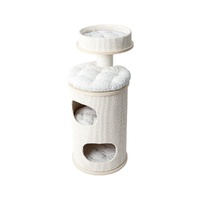 HONEYPOTCAT PURRING Multi-Level Sisal Barrel Cat Tower