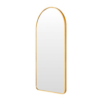 Wall Arch Mirror Arc Aluminum Frame Bathroom GOLD