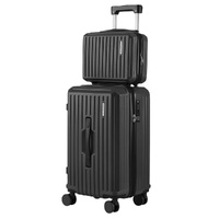 Wanderlite 2pcs Trunk Luggage Suitcase Travel Carry On TSA Lock 12" 20"