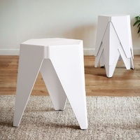 4PC Puzzle Stool Bar Stools Stackable