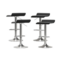 4x Bar Stools Faux Leather Chair