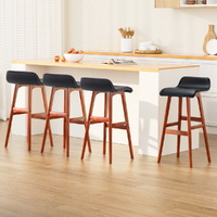 4x Bar Stools Wooden Stool