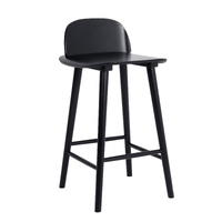 Wooden Bar Stool Dining Chair Ash Wood ELISE 65cm