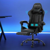 2 Point Massage Gaming Office Chair Footrest