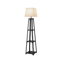 Floor Lamp 3 Tier Shelf Storage LED Light Stand Home Room Vintage