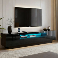 TV Unit Entertainment Unit Storage Drawer RGB LED 180cm