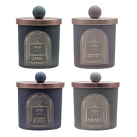 bulk 12 Arabian Nights Scented Glass Candle w Lid Assort
