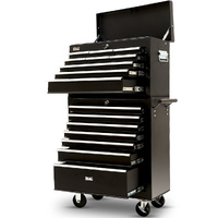 BULLET Pro 16 Drawer Tool Box Cabinet Chest Storage, Toolbox Garage Organiser Set