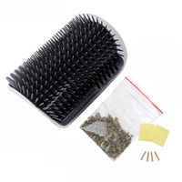 Cat Self Groomer Catnip Dog Cat Toy Corner Groomer Wall Corner Scratcher Comb Grooming Massage Brush