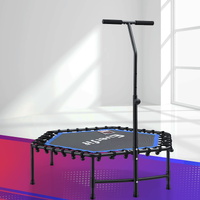 48inch Hexagon Fitness Trampoline Rebounder Adjustable Handrail Range 2