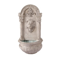 Solar Fountain Water Feature Wall Mount Garden Fountains
