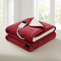 Giselle Electric Throw Rug Dual Side Fleece Flannel Heated Blanket