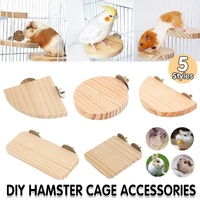 Hamster Parrot Play Stand Jump Platform Squirrel Cage Accessories Gear Pet Toy